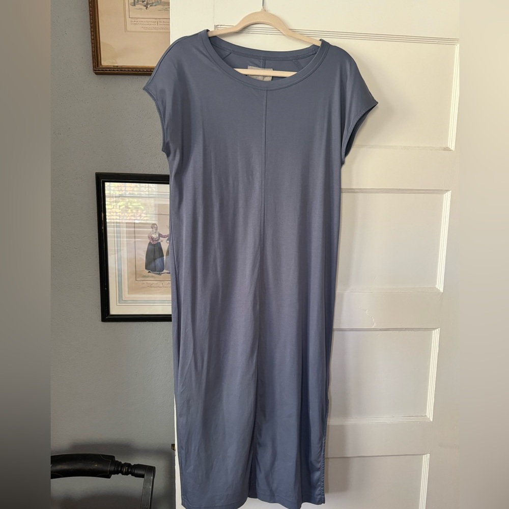 Everlane Cap Sleeved Midi TShirt Dress
